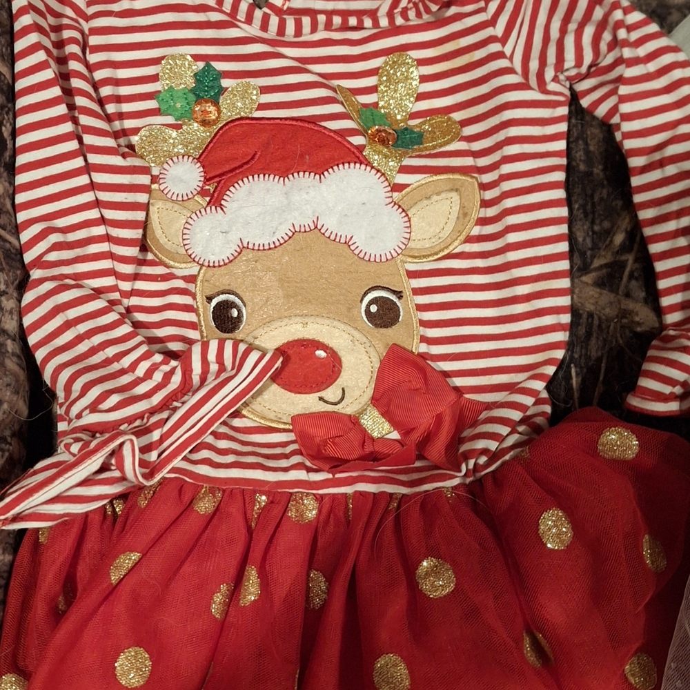 Festive Reindeer Striped Costume for Kids